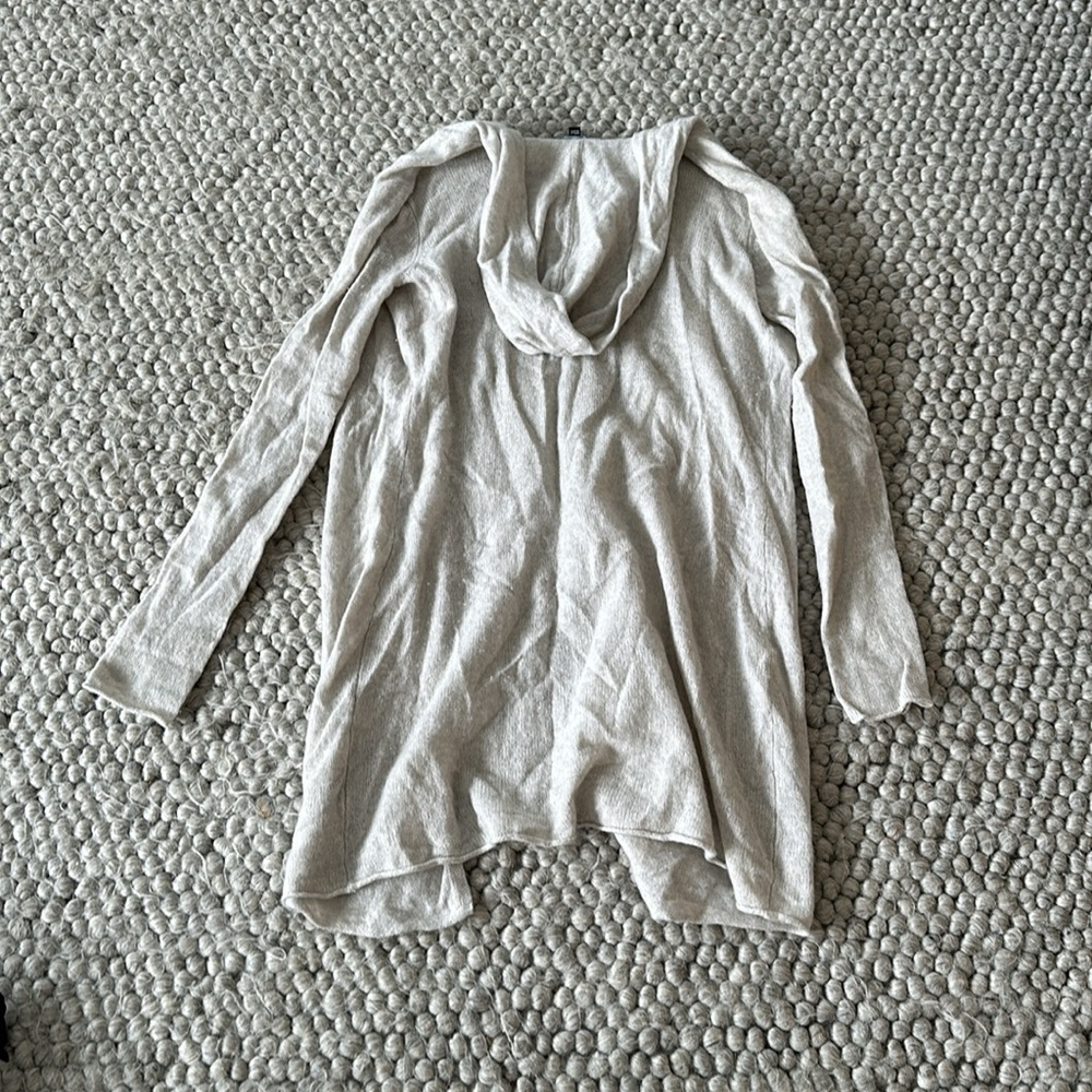 Saks Fifth Avenue - hooded cashmere open cardigan - Picture 3 of 5